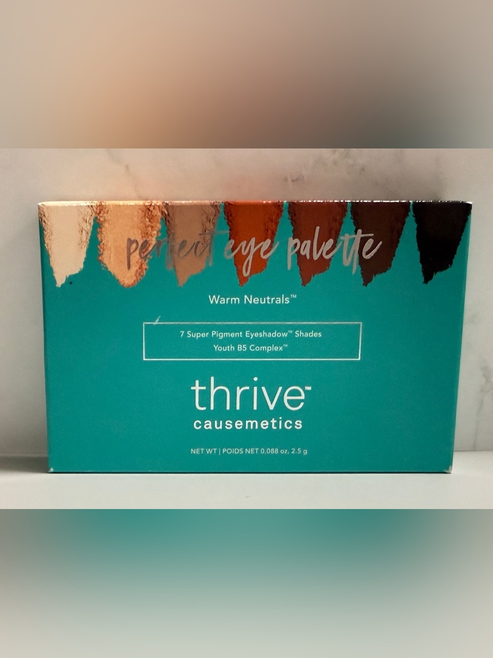 NEW Thrive Causemetics Perfect Eye Palette Warm Neutrals 7 Shades Sealed